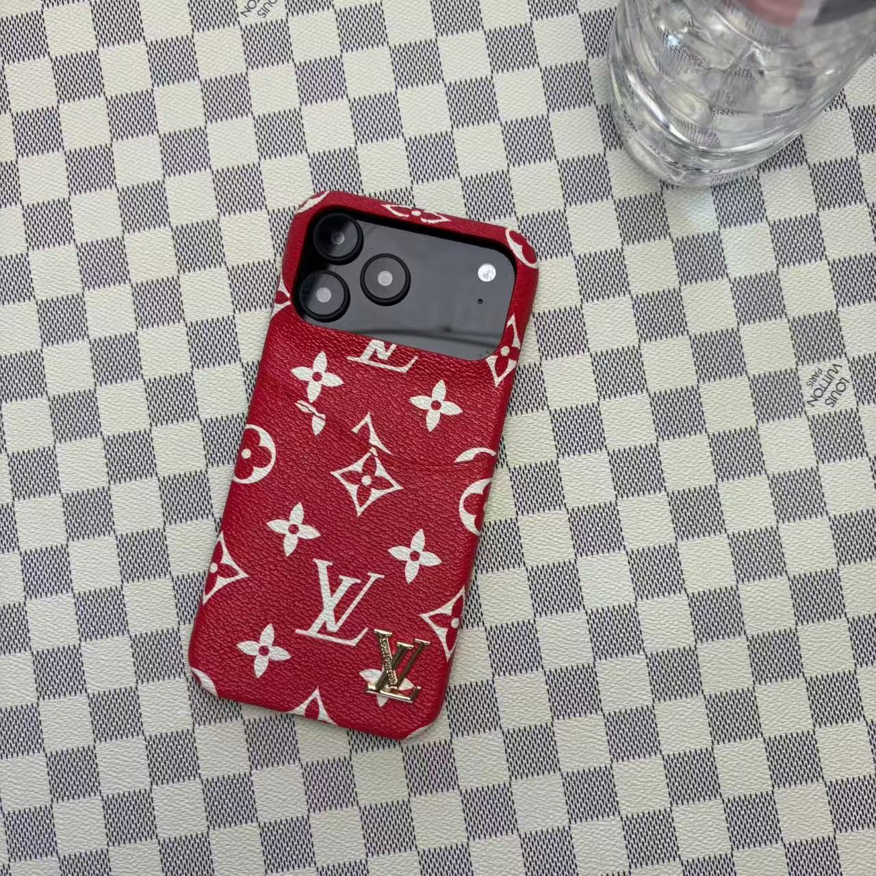 Leather Case with Card Holder For iPhone 12-17 Series
