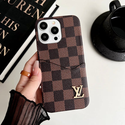 Classic Leather Monogram iPhone Case Card Holder Roxy New 2