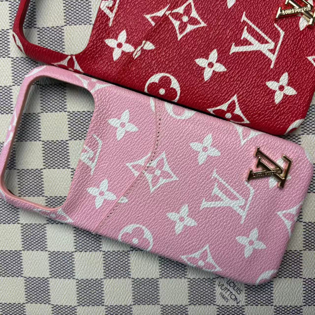 Leather Case with Card Holder For iPhone 17 / 16 / 15 / 14