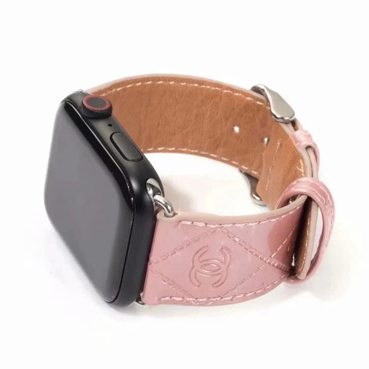 GLOSSY LEATHER APPLE WATCH BAND Roxy New