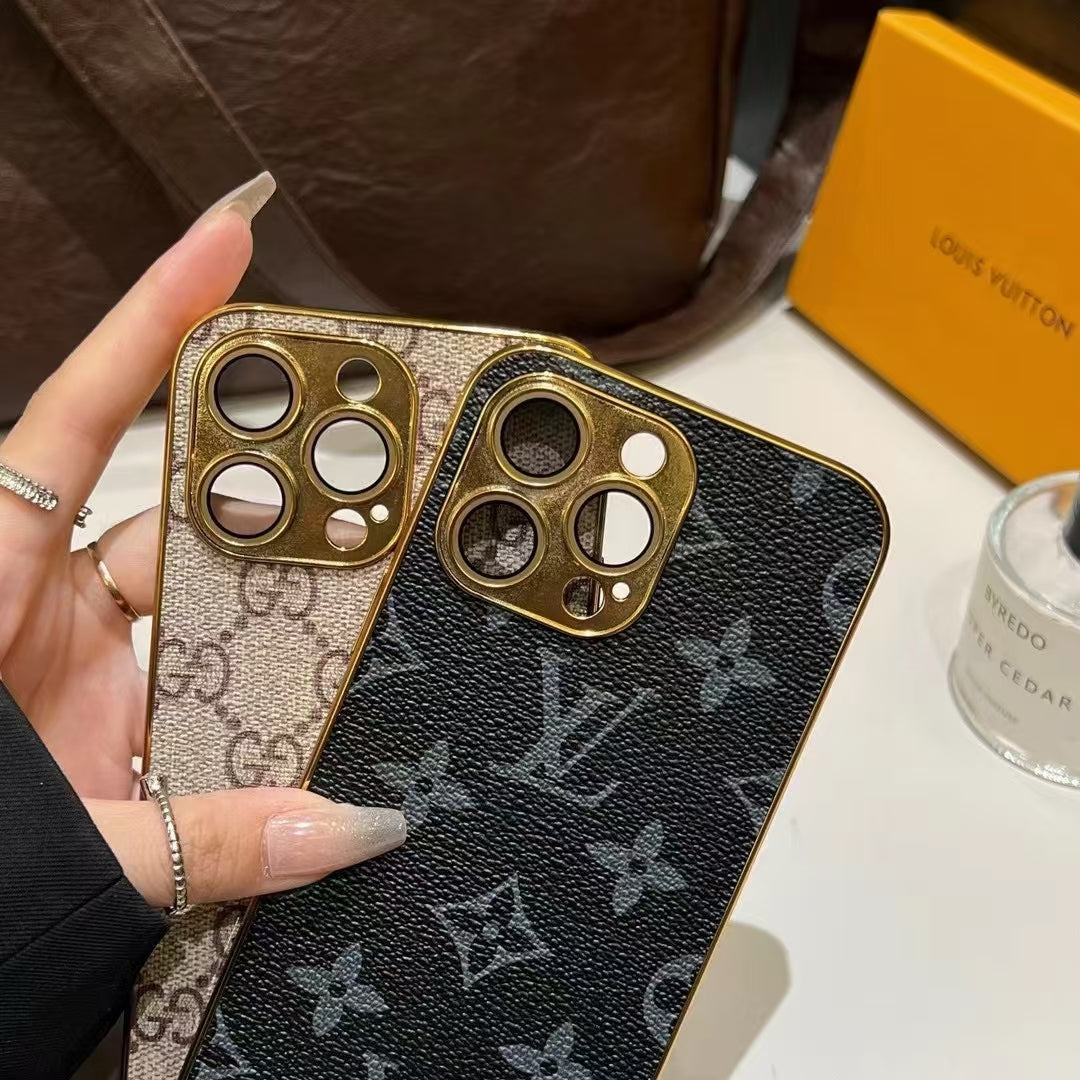 NEW DESIGN SOFT LUXURY IPHONE CASE WITH GOLDEN BORDER Roxy New 2