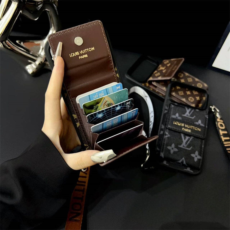Louis Vuitton Phone case  with card slot for iPhone 17/ 16 / 15 / 14
