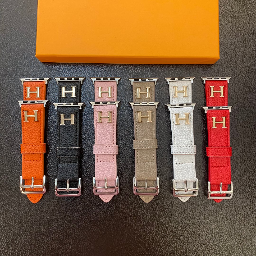 Genuine Pattern Leather Apple Watch Strap Roxy New