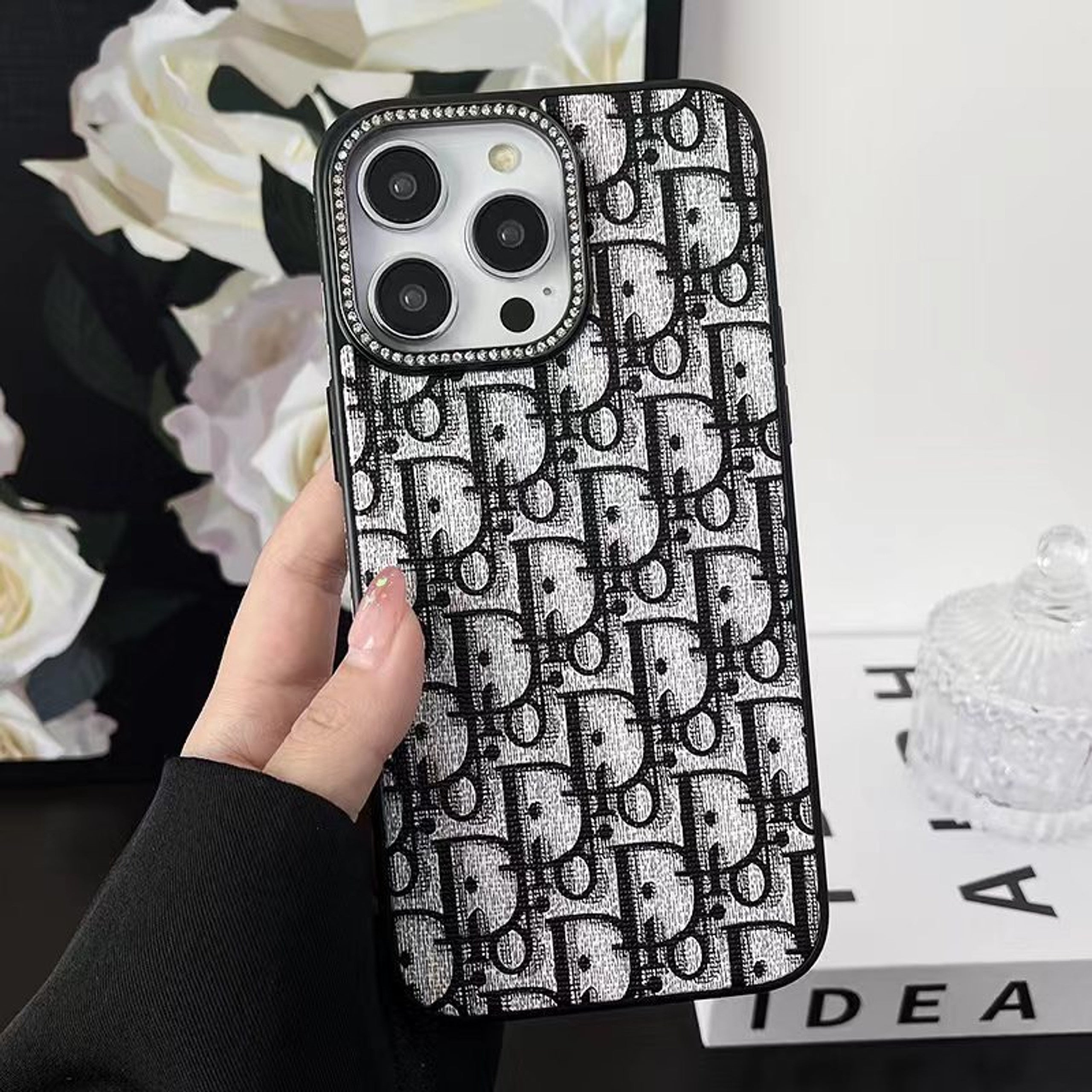 Luxury Brand Vertical Belt Stitched Case Cover For iPhone Roxy New 2