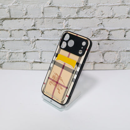 Luxury Brand Card Holder Phone Case For iPhone 12-18 Series