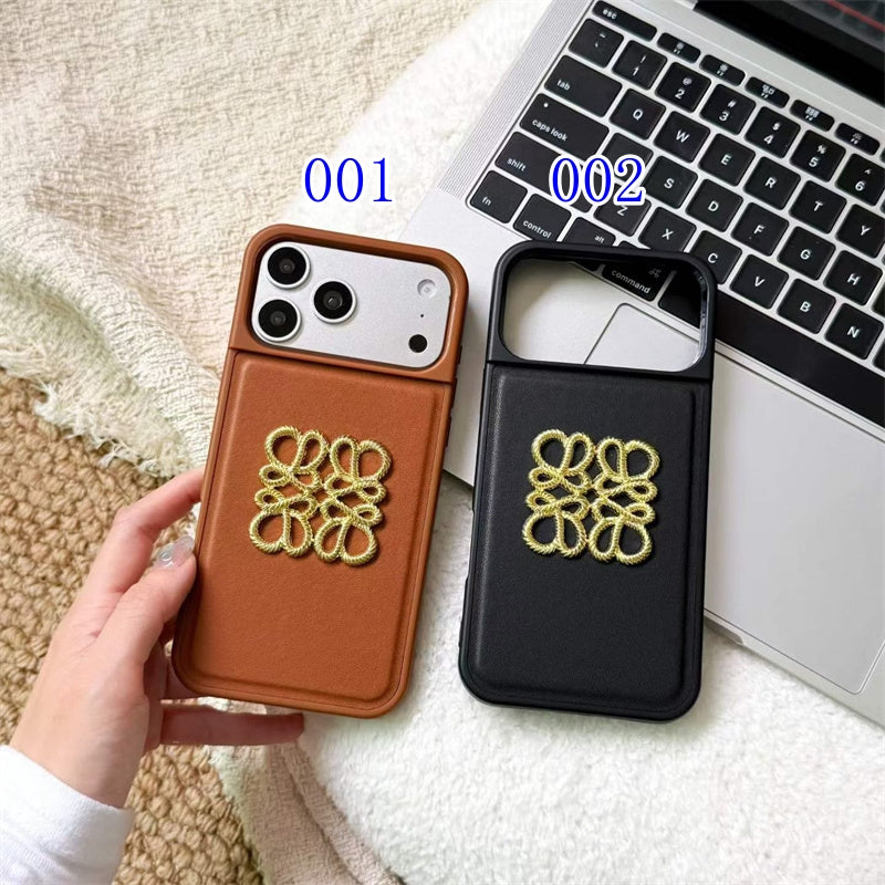 Luxury Leather Emblem iPhone Case | Premium Protection & Style