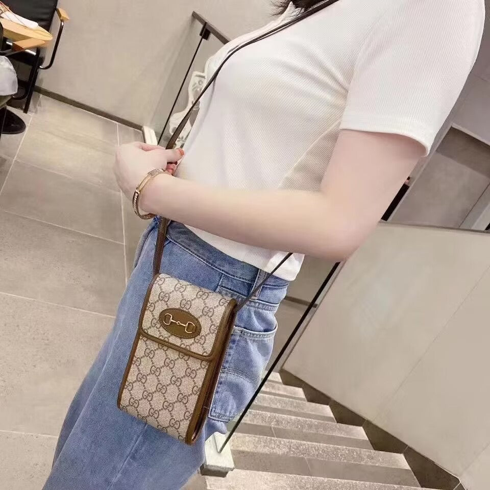 Designer Crossbody Purse Leather Belt Case Holster