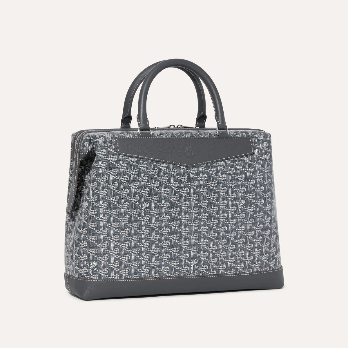 Goyard-Inspired CISDOC PM Monogram Canvas Briefcase Bag