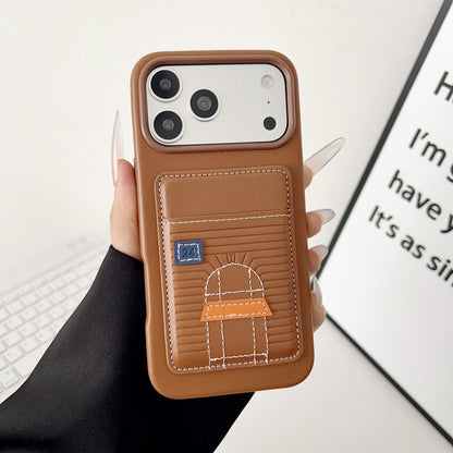 Card Holder Hermes Case for iPhone 13-17 Series