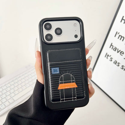 Card Holder Hermes Case for iPhone 13-17 Series
