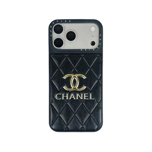 Luxury Leather Chanel Phone Case For iPhone 13-18 Pro & Pro Max