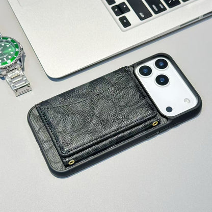 Luxury Monogram Wallet Case for iPhone 17 16 15 14 13 12 Series
