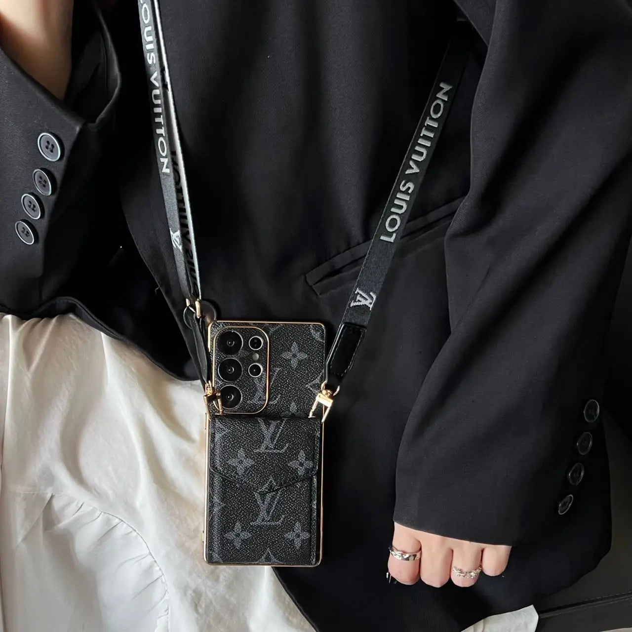 Crossbody LV Phone Case for Samsung Galaxy S22-S26 Series