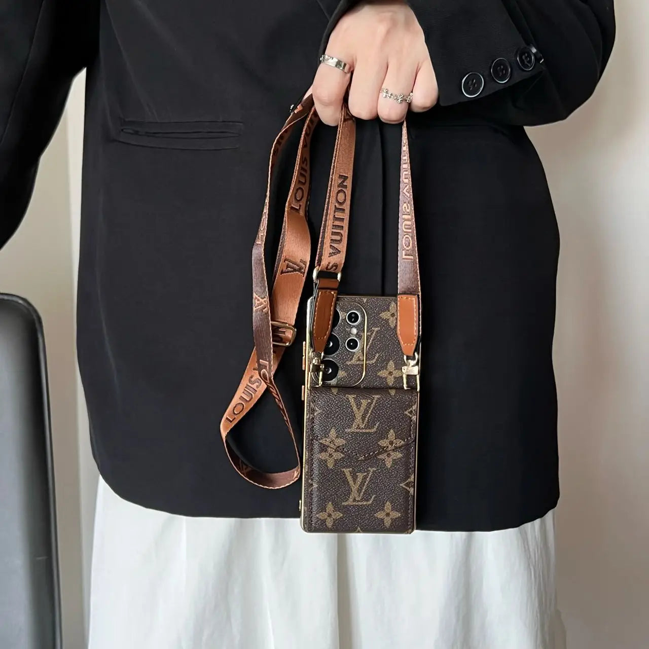 Crossbody LV Phone Case for Samsung Galaxy S22-S26 Series