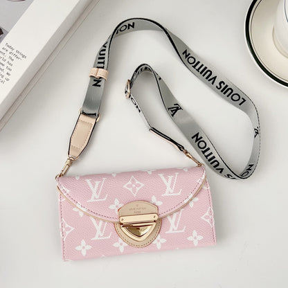 Crossbody Wallet Bag LV Style Case for iPhone 12-17 Series