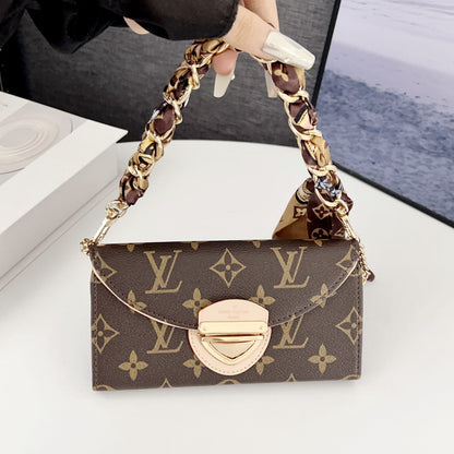 Crossbody Wallet Bag LV Style Case for iPhone 12-17 Series