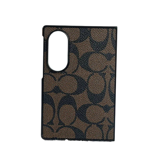Luxury Coach Monogram Canvas Case for Samsung Galaxy Z Fold 3-8 Ultra