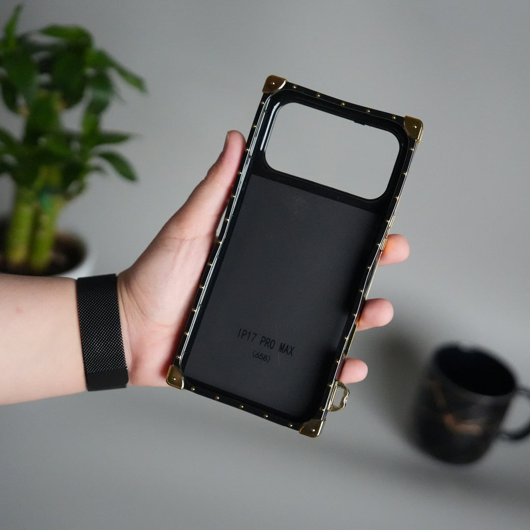 Luxury Brand Shiny Trunk Case For iPhone 17-12