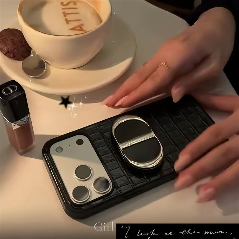 Stylish Dior iPhone Case with Mirror for iPhone 12-18 Pro & Pro Max