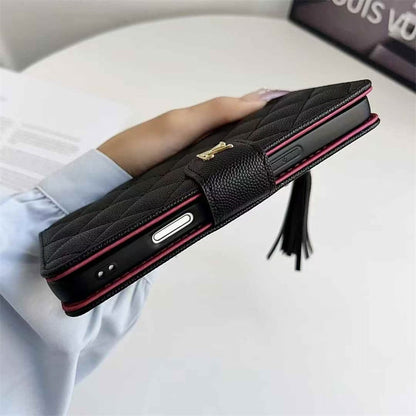 Premium Louis Vuitton Leather Wallet Leather Crossbody Bag For iPhone Case 12-18 Pro & Pro Max
