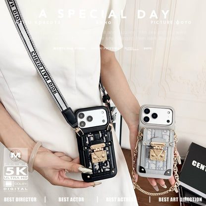 Fashion Dior Crossbody Phone Case iPhone 12-17 Series
