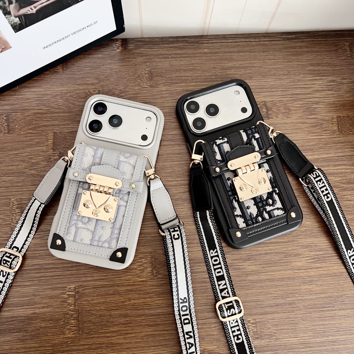 Fashion Dior Crossbody Phone Case iPhone 12-17 Series