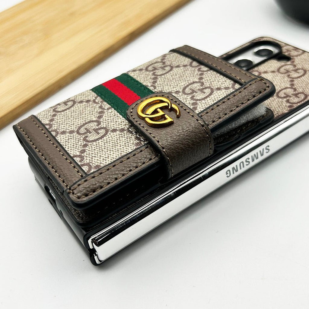 Samsung Galaxy Z Fold 6 Luxury Fashion Leather Brand Case Roxy New