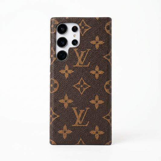 Luxury Designer Style PU Leather Case for Samsung Galaxy S22-S26 Series