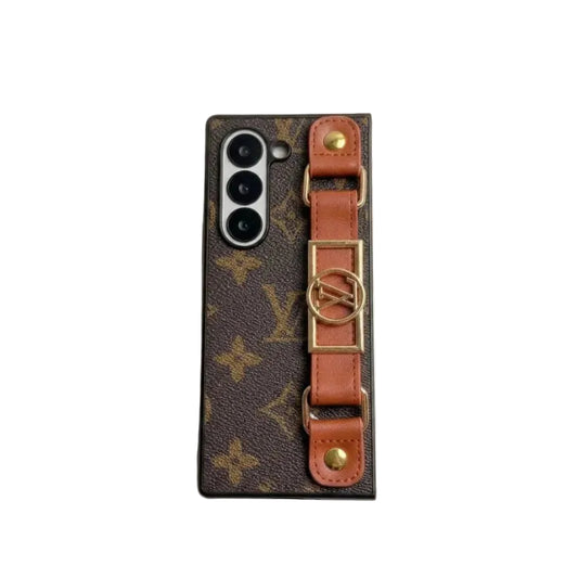 Monogram Case with Hand Strap for Samsung Z Fold 3-7