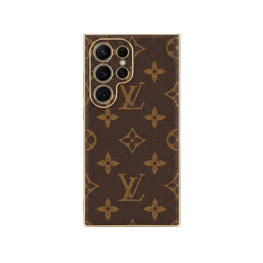 Luxury Monogram Square Trunk Case for Samsung Galaxy S22-S25