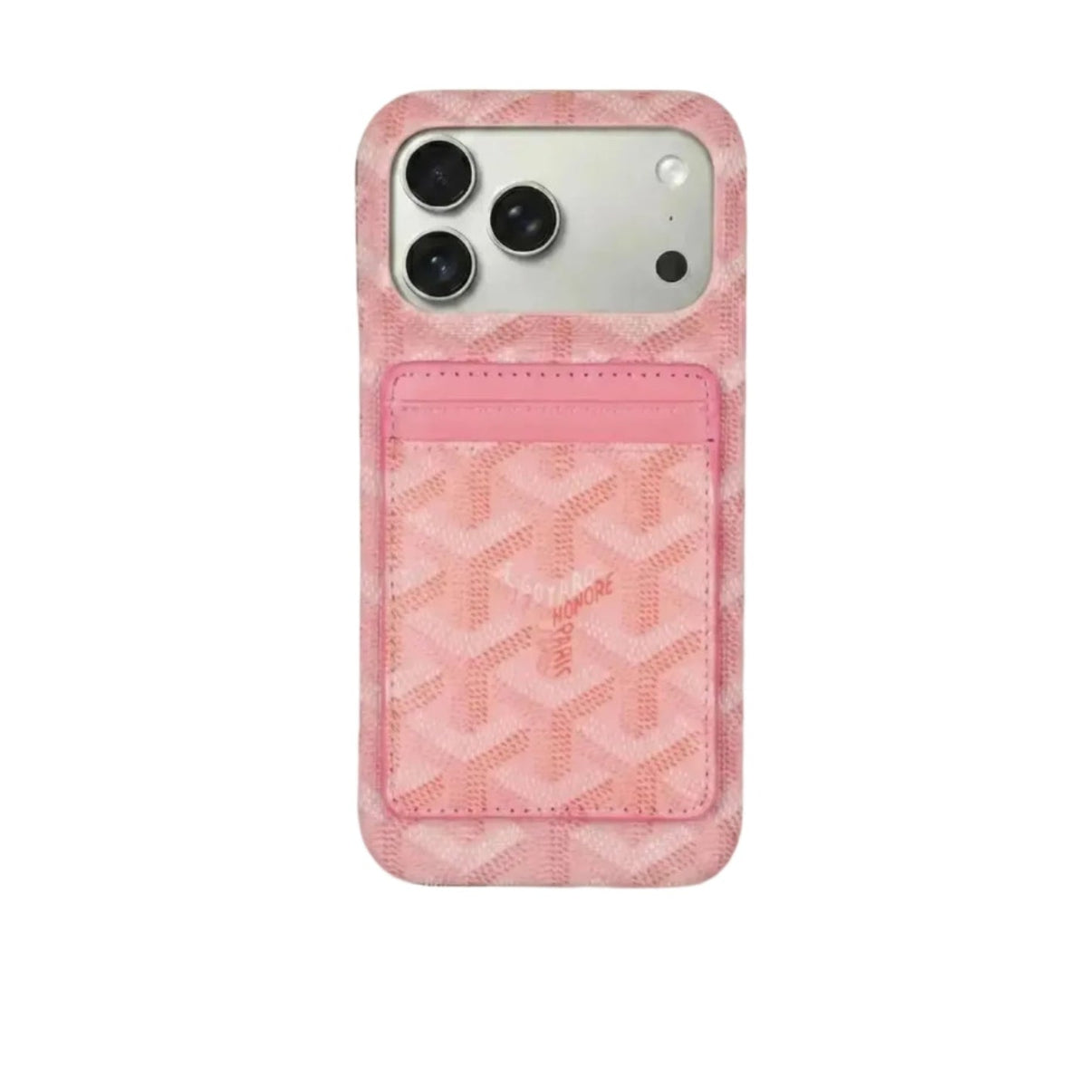 Pink Premium GYD iPhone MagSafe Case with Cardholder for iPhone 12-18 Pro Max