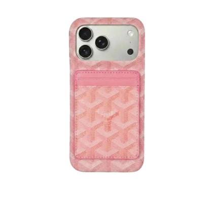 Pink Premium GYD iPhone MagSafe Case with Cardholder for iPhone 12-18 Pro Max