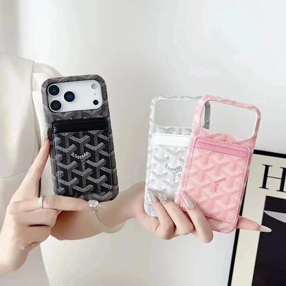 Pink Premium GYD iPhone MagSafe Case with Cardholder for iPhone 12-18 Pro Max