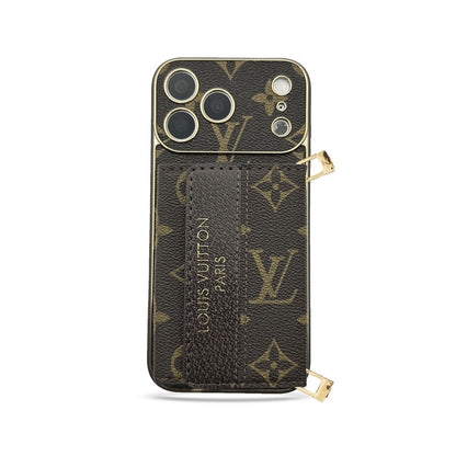 Refined Leather Monogram iPhone Case With Wallet And Crossbody