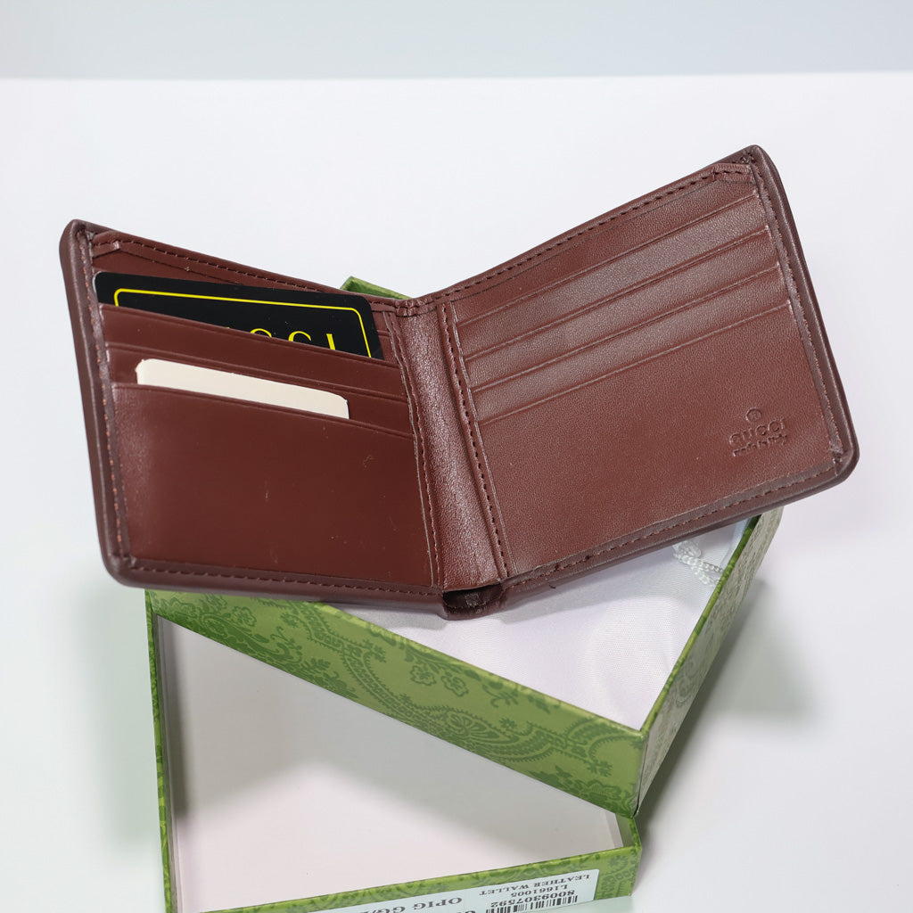 Luxury Bi Fold Web Stripe Wallet