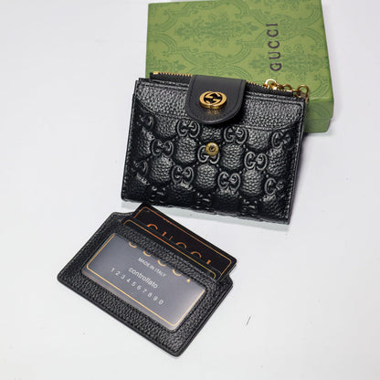 Mens Gucci Wallet Black Genuine Leather