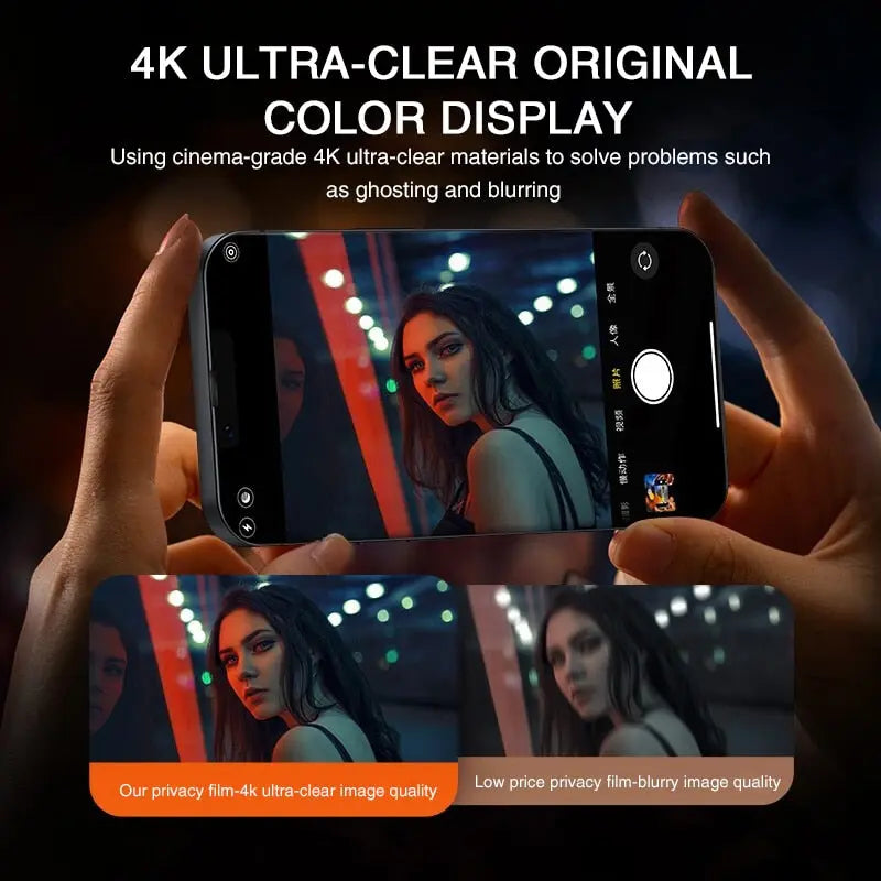 Full Cover Anti-Spy Screen Protector For iPhone 14 13 12 - theroxymob