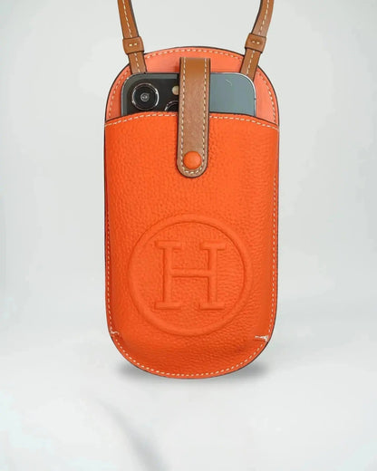 Hermès Pouch iPhone Case Crossbody Strap