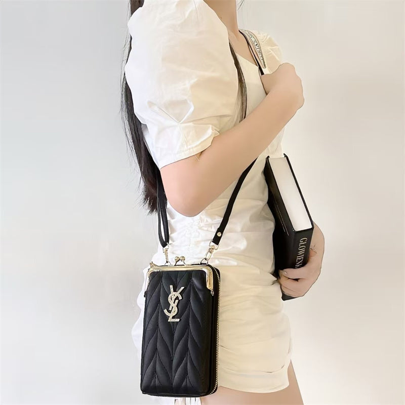 Elegant YSL genuine leather crossbody bag Roxy New