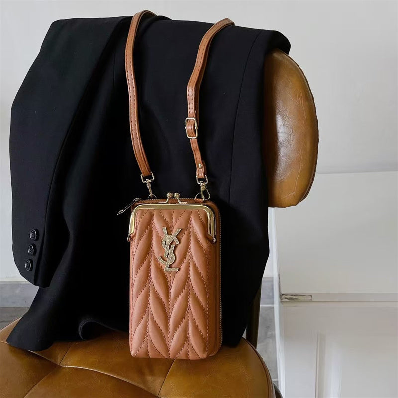 Elegant YSL genuine leather crossbody bag Roxy New