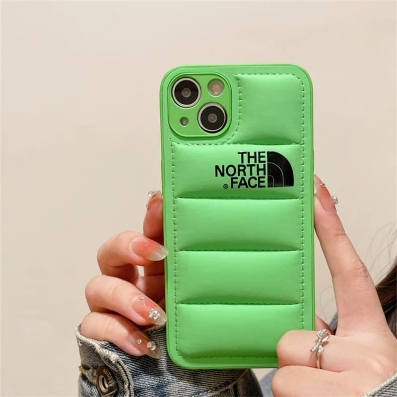 Luxury Fashion Leather The North Face Phone Case For iPhone theroxymob