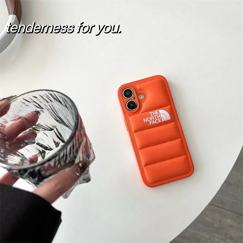 Luxury Fashion Leather The North Face Phone Case For iPhone theroxymob