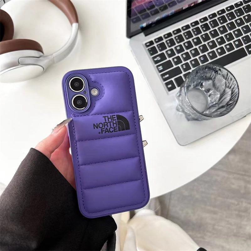Luxury Fashion Leather The North Face Phone Case For iPhone theroxymob