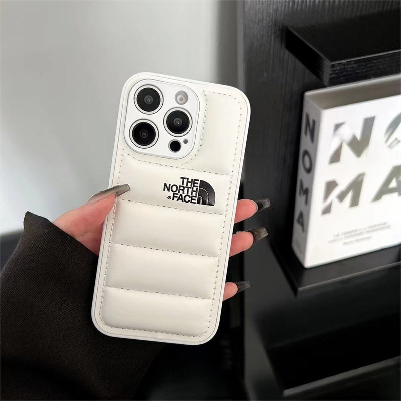 Luxury Fashion Leather The North Face Phone Case For iPhone theroxymob