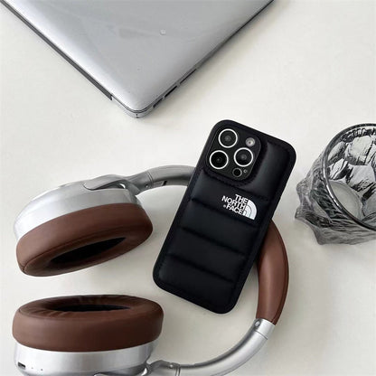 Luxury Fashion Leather The North Face Phone Case For iPhone theroxymob