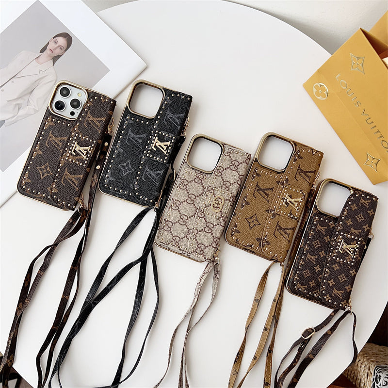 Monogram LV Leather iPhone Case theroxymob