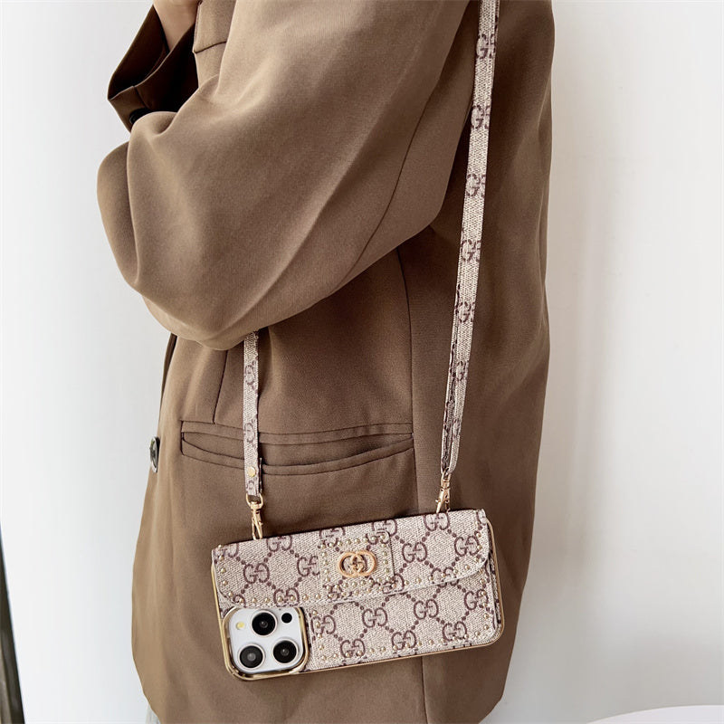 Monogram LV Leather iPhone Case theroxymob