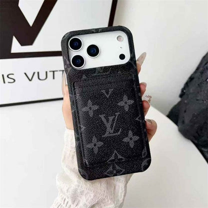 Leather Card Holder Case for iPhone 12-17 Series