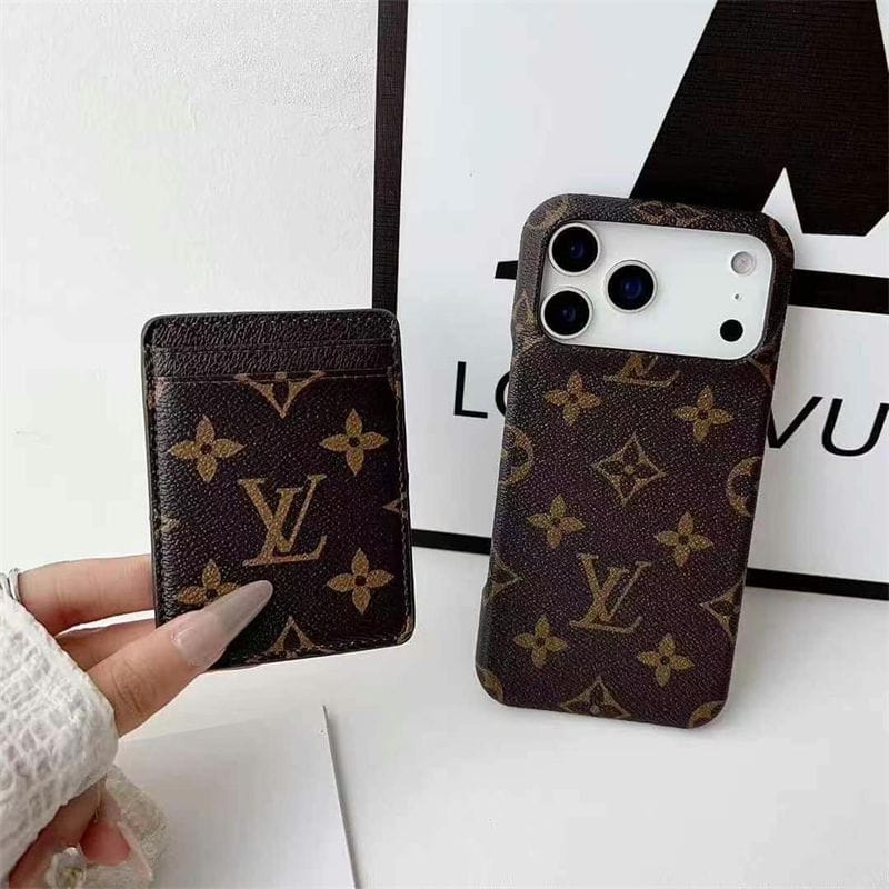 Leather Card Holder Case for iPhone 17/ 16/ 15/ 14