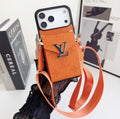 LV Luxury Phone Case with Card Holder For iPhone 17/ 16/ 15/ 14